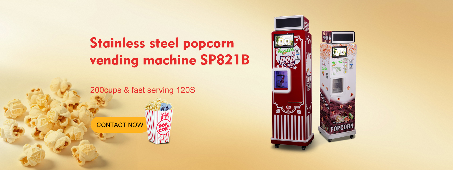 Quality Popcorn Vending Machine factory